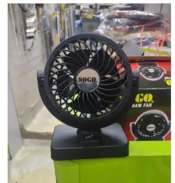 SOGO 12V Car Dashboard Fan – Single Head Portable Cooling Fan with Cigarette Lighter Plug (Corded)