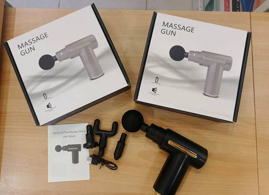 Premium 4-in-1 Deep Tissue Massage Gun – 6 Speed Percussion Muscle Massager for Neck, Back, Shoulder & Wrist Pain Relief
