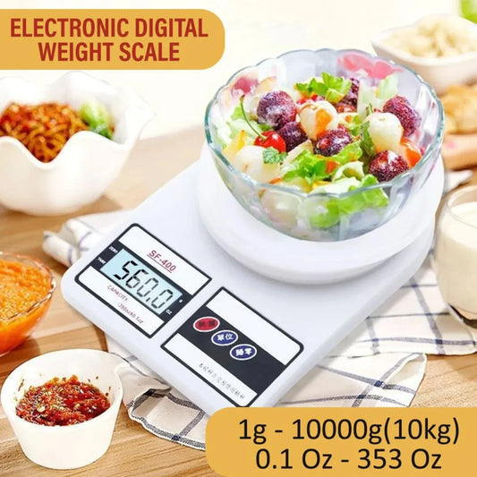 SF-400 Digital Kitchen Scale – 10kg Precision Food Scale for Cooking & Baking