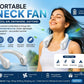 Portable Bladeless Neck Fan – Rechargeable Hanging Fan with 3 Speed Modes (IMPORTED)