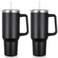 40oz Insulated Tumbler with Straw & Lid - 1200ML Stainless Steel Vacuum Insulated Cup | Double Wall Thermal Travel Mug for Hot & Cold Beverages | Leakproof Car Coffee Cup (Black, White, Pink, Blue)
